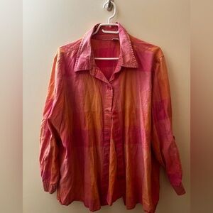 Bold Pink and Orange Shirt